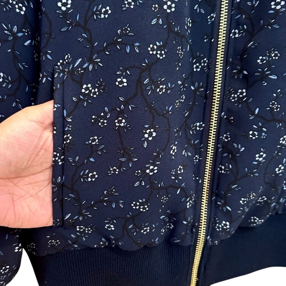 NEW Kate Spade Out West Wild Roses Sz XS Reversible Bomber Jacket - Picture 8 of 12